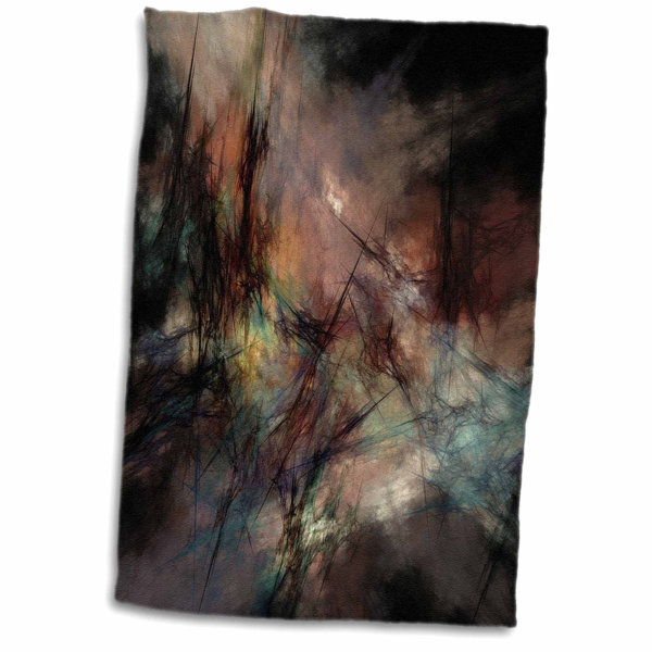 Hamish Image Of Fractal Smokey Streaks Hand Towel