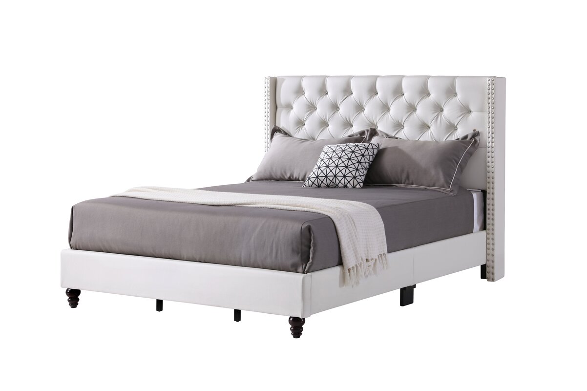 Connolly Tufted Upholstered Panel Bed