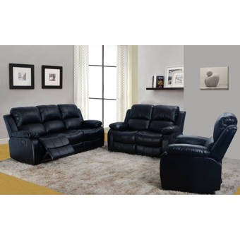 Red Barrel Studio Digiovanni 3 Piece Reclining Living Room Set Wayfair