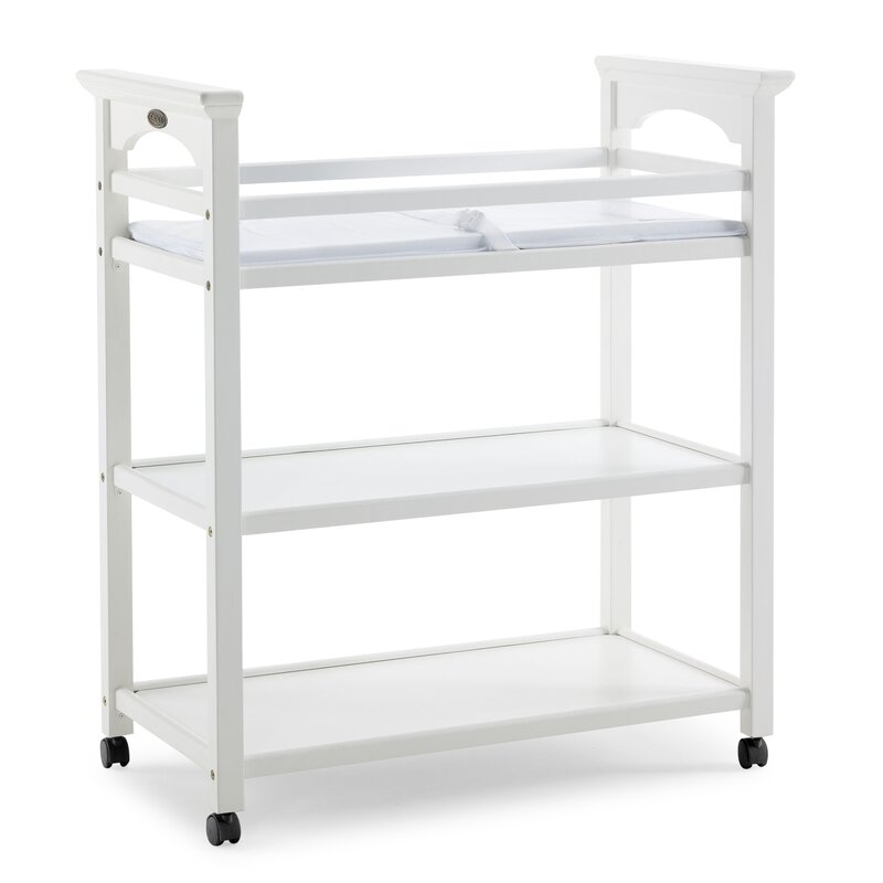 graco changing table pebble gray