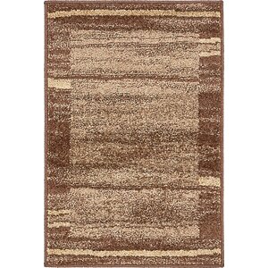 Bryan Stain-resistant Brown Area Rug