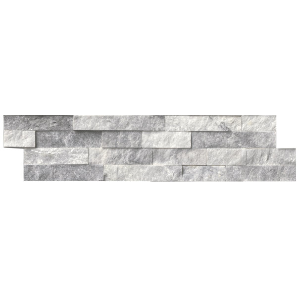 Alaska 6 x 24 Panel Random Sized Natural Stone Splitfaced Tile in Gray by MSI