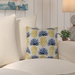 Costigan Pineapple Stripes Outdoor Throw Pillow