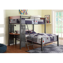 pic Twin Over Full Bunk Bed With Desk And Stairs kids bunk beds with desks wayfair