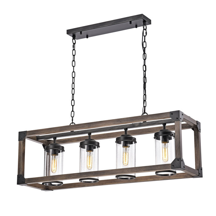 Ellenton 4 Light Rectangle Chandelier Ellenton 4 Light Rectangle Chandelier