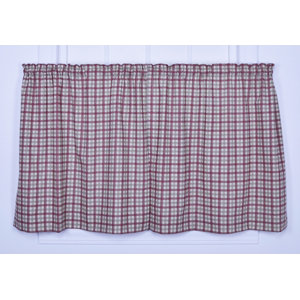 Leo Plaid Tier Curtain