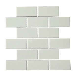 Brick Tile You Ll Love Wayfair Clique 2 X 4 Porcelain Subway Tile In White