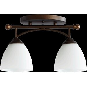 Hewlett 2-Light Semi Flush Mount