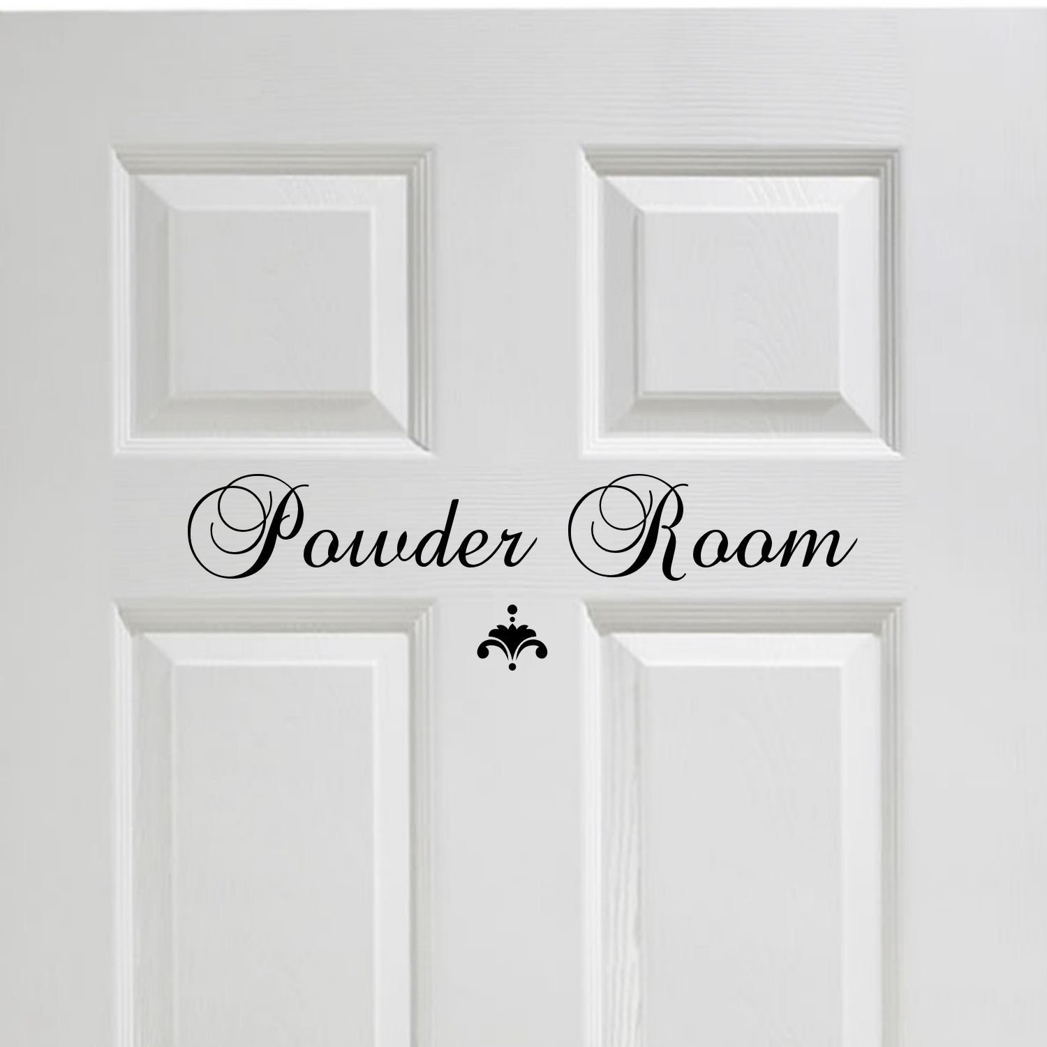 Harriet Bee Powder Room Door Lettering Wall Decal Reviews Wayfair