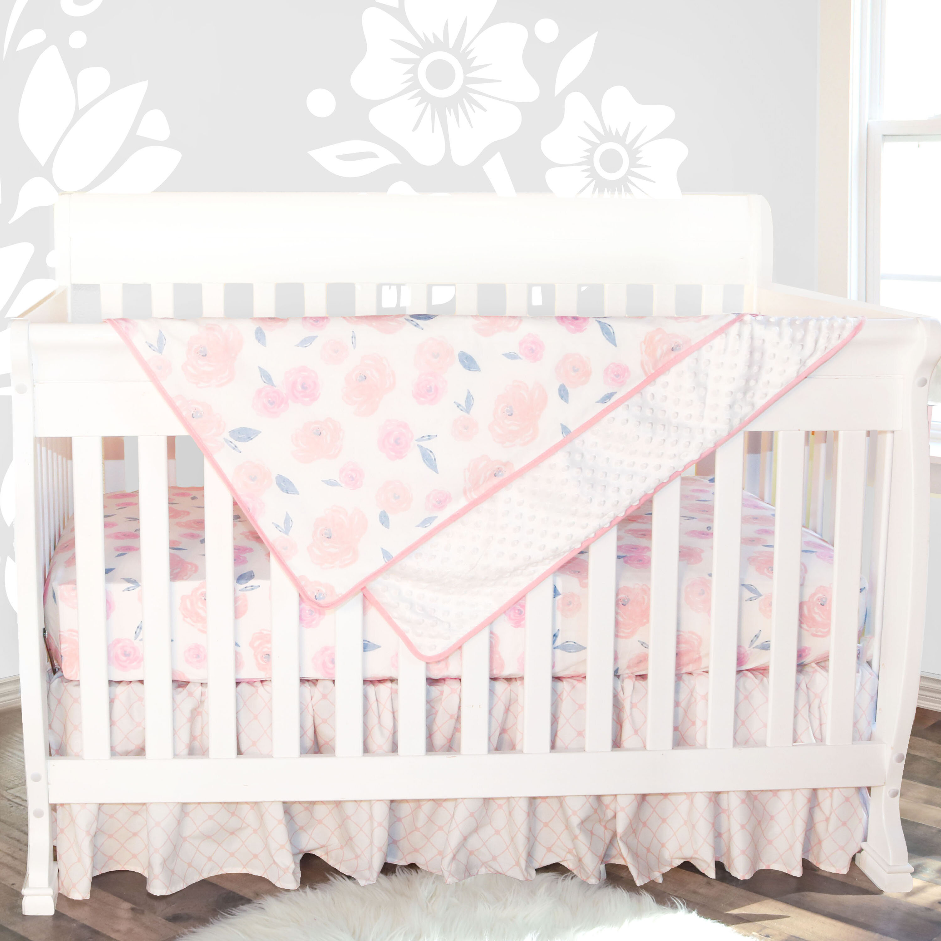 Isabelle Max Oreland Rose 3 Piece Crib Bedding Set Wayfair