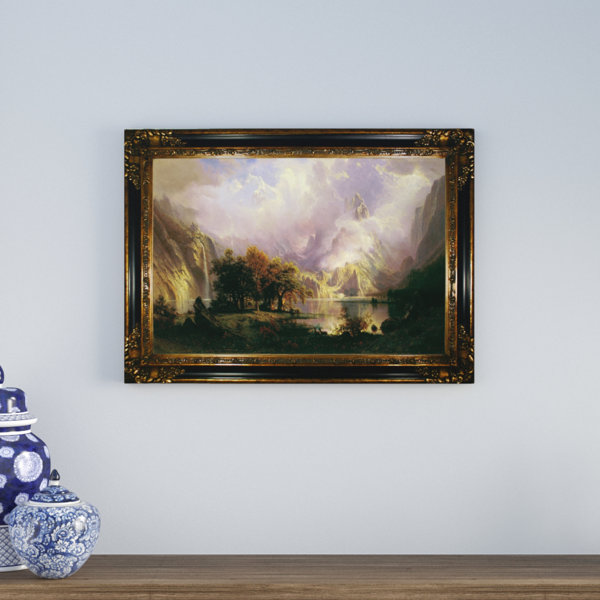 Astoria Grand Rocky Mountain Landscape 1870 By Albert Bierstadt
