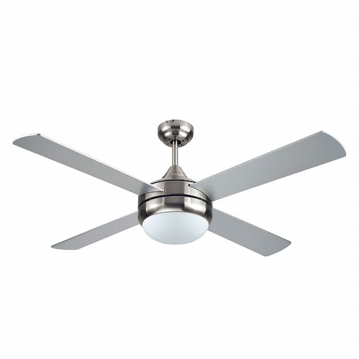 52 4 Blade Ceiling Fan With Remote Light Kit Included