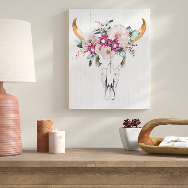 Cow Skull Canvas Wayfair