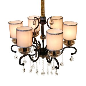 6-Light Shaded Chandelier