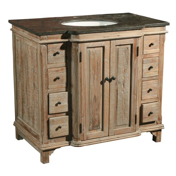 36 Single Reclaimed Pine Bathroom Vanity Set by Furniture Classics