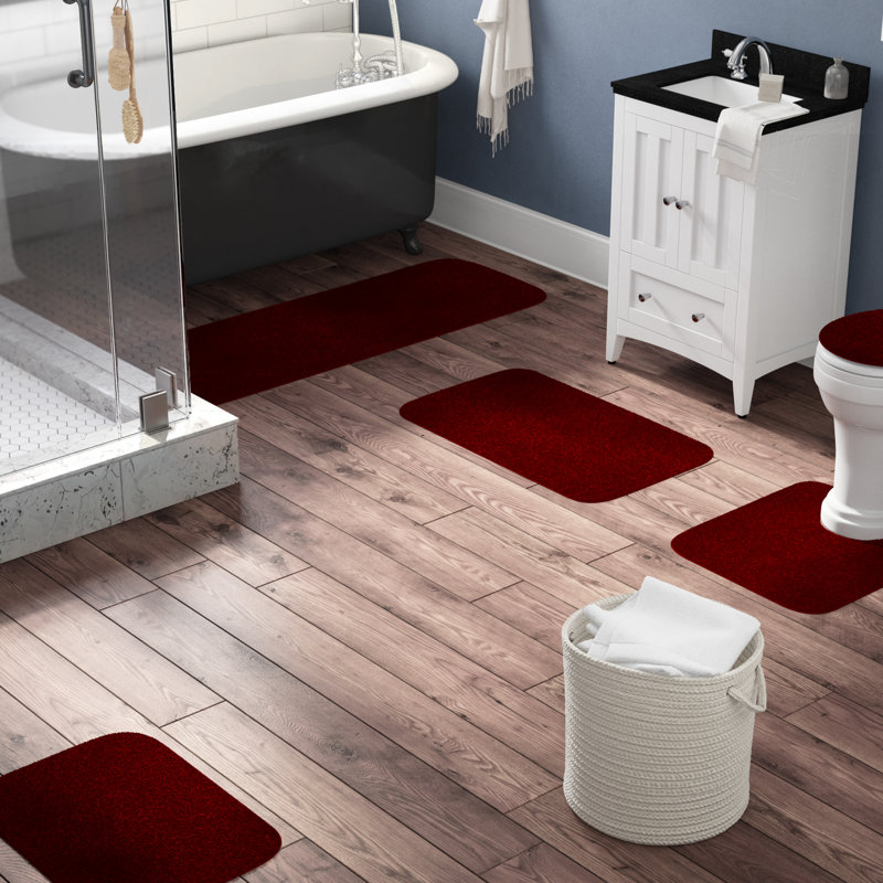 Red Barrel Studio Mccluskey Traditional Multiple Nylon Non Slip 5 Piece Bath Rug Set Reviews Wayfair