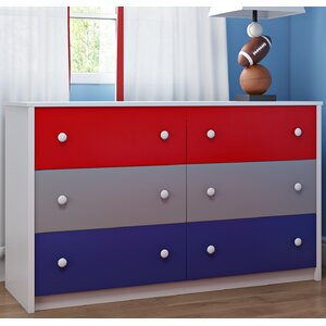 Nola 6 Drawer Double Dresser