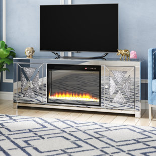 Fireplace Mirrored Tv Stands Entertainment Centers You Ll Love