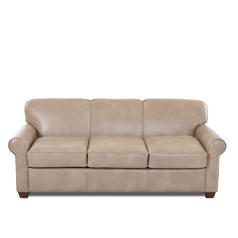 Wayfair Custom Upholstery Jennifer Leather 81 Rolled Arms Sofa Jennifer Leather 81 Rolled Arms Sofa