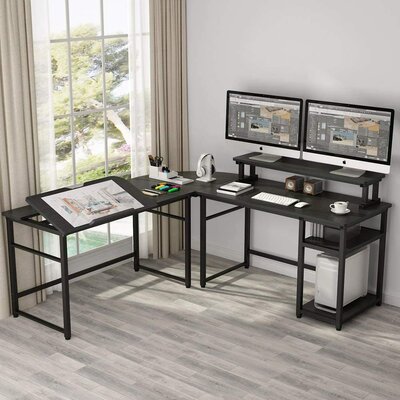 latitude run l shaped desk