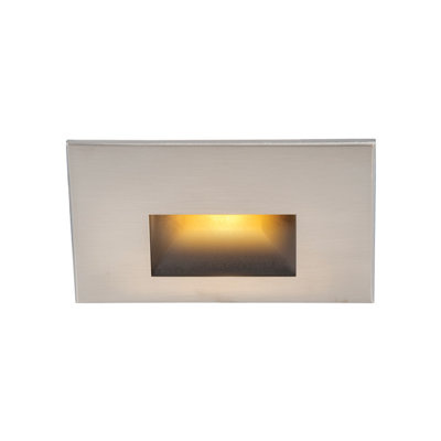 WAC Lighting LEDme Horizontal Step//Wall Light Brushed Nickel WL-LED100-C-BN