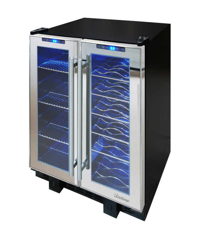Vinotemp 36 Bottle Single Zone BuiltIn Wine Cooler & Reviews Wayfair