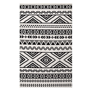 Black White Tribal Rug Migrant Resource Network Black And White Tribal Rug Wayfair