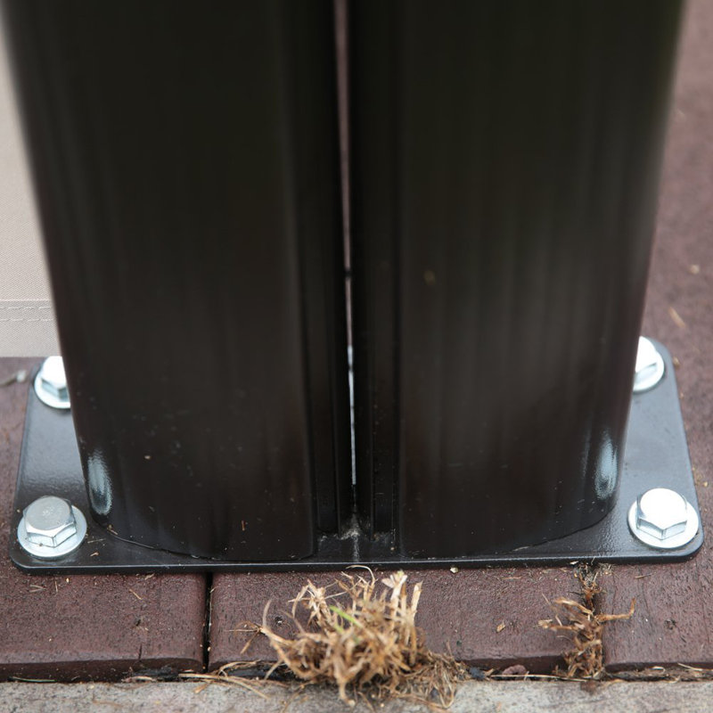 Abba Patio 62.4" x 236.4" Retractable Folding Screen Fence Privacy 2 Panel Room Divider