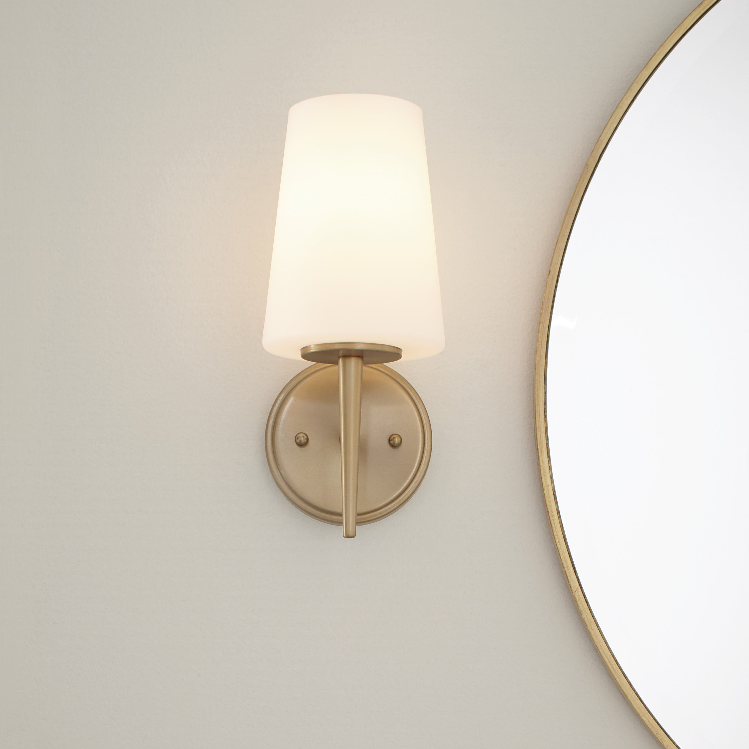 Aimee 1 Light Dimmable Armed Sconce Reviews Joss Main