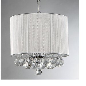 Platter 3-Light Drum Chandelier