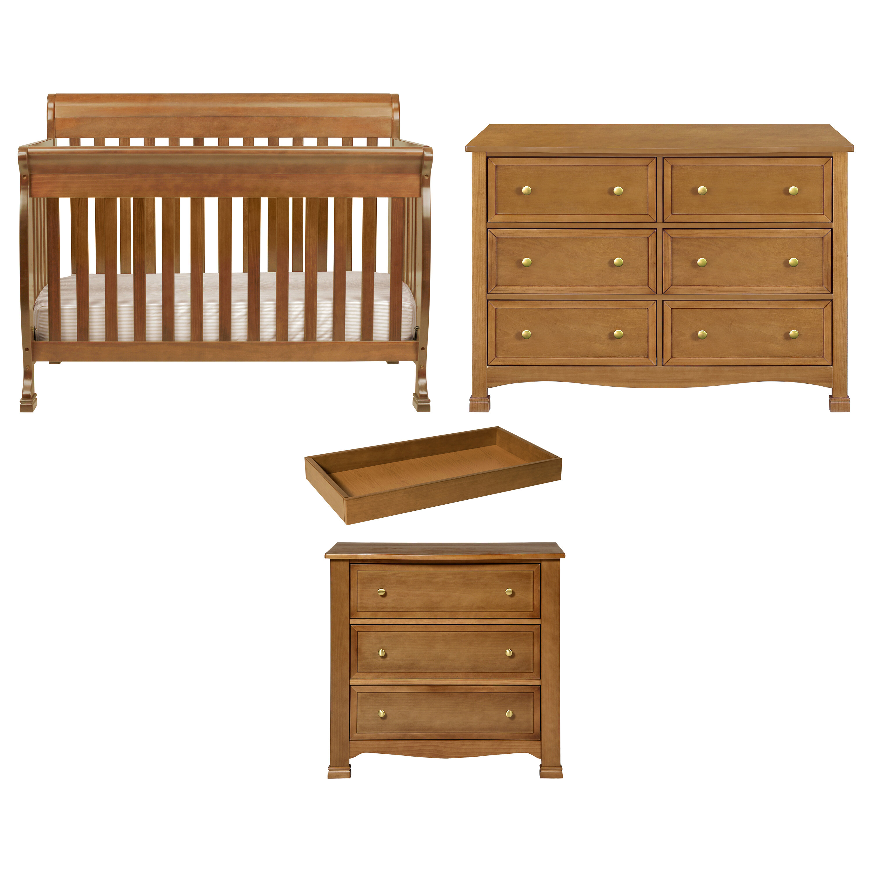 wood crib set