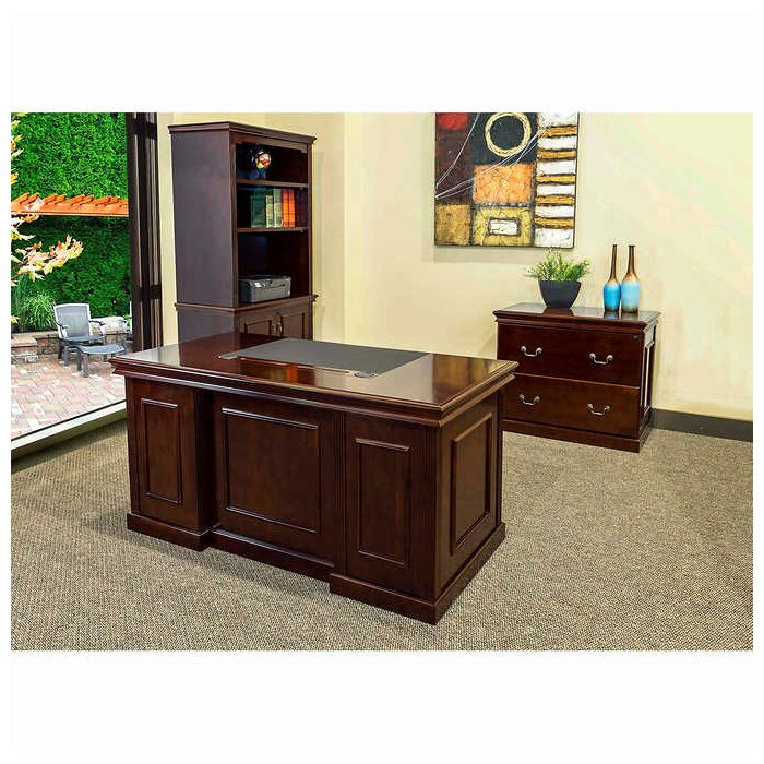 Absolute Office Combo Desk Bookcase And Filing Cabinet Set