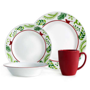 Impressions 16 Piece Dinnerware Set, Service for 4