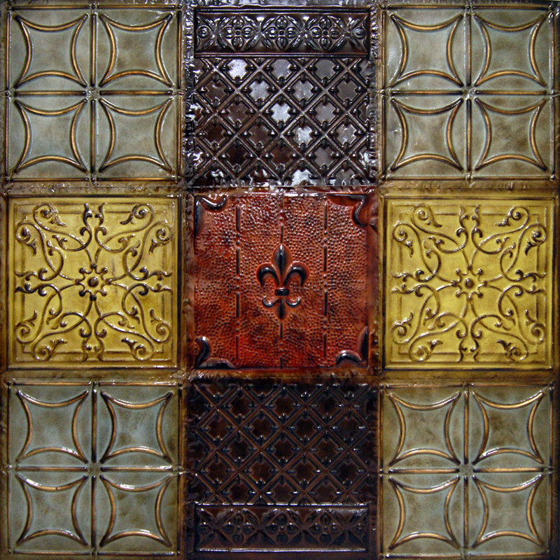 Tin Wall Decor hdc international metal nine patch tin wall decor & reviews | wayfair Tin Wall Decor hdc international metal nine patch tin wall decor & reviews | wayfair