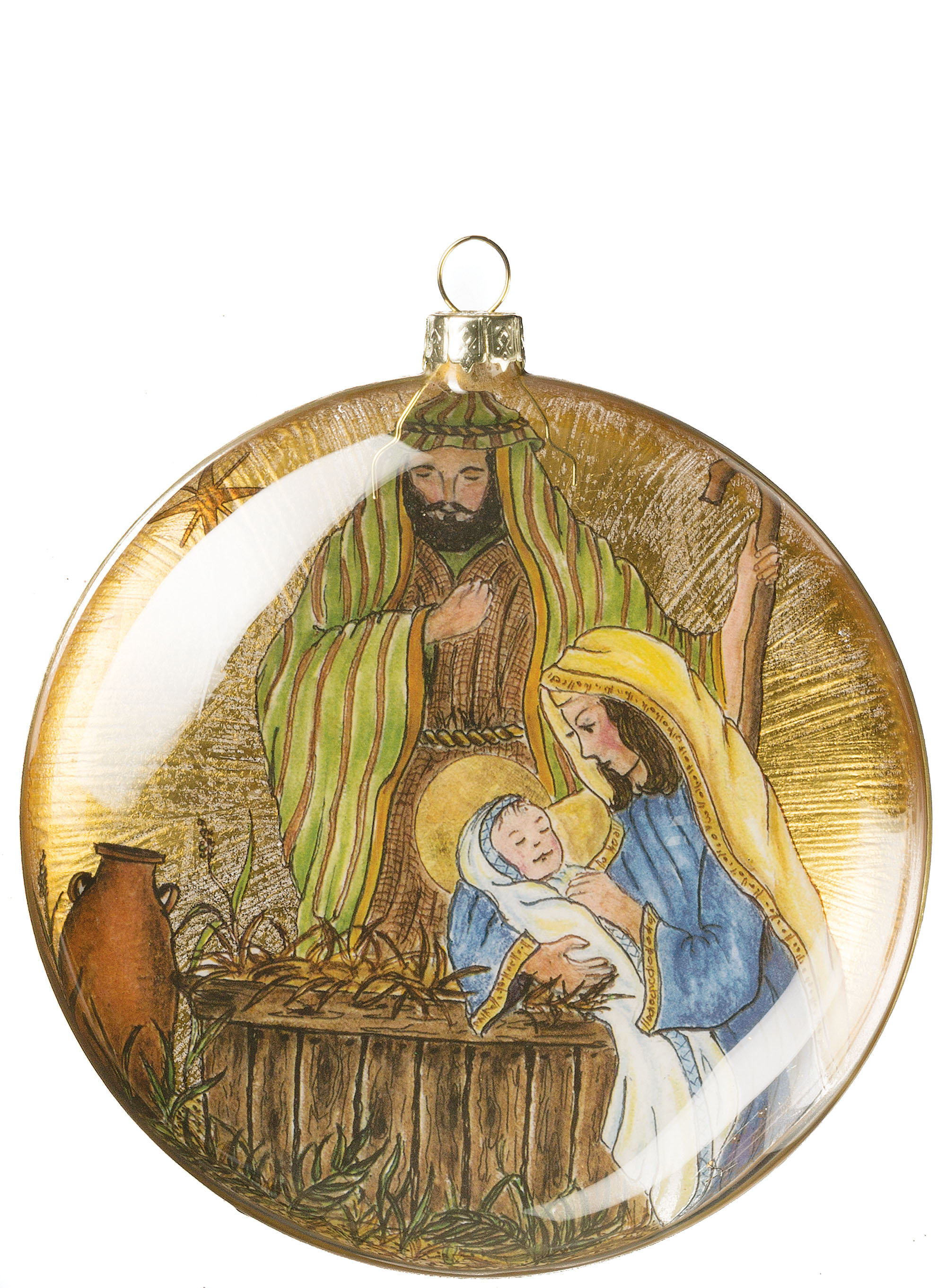 Nativity Disc Ornament