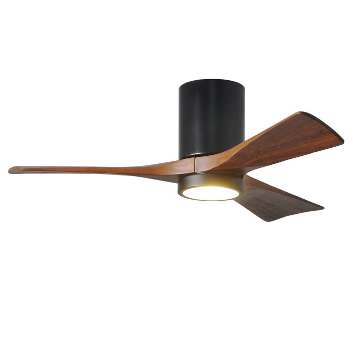 42 Trost 3 Blade Hugger Ceiling Fan With Wall Remote And Light Kit