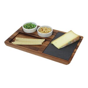 Chamomile  Wood Slate Cheese Tray