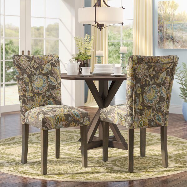 Niemann Floral Upholstered Dining Chair (Set Of 2) By Andover Mills