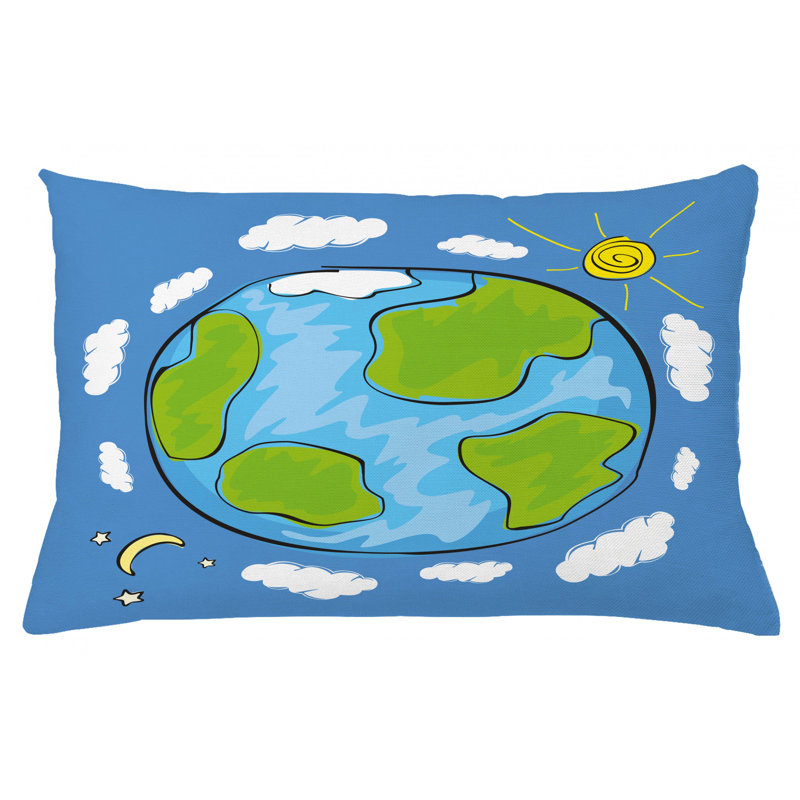 East Urban Home Earth Indoor Outdoor Throw Pillow Cover Wayfair