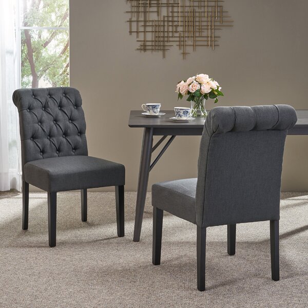 Perales Upholstered Dining Chair (Set Of 2) By Canora Grey