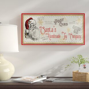 North Pole Express Sign Novelty Christmas Sticker for Box//Shadow Frame