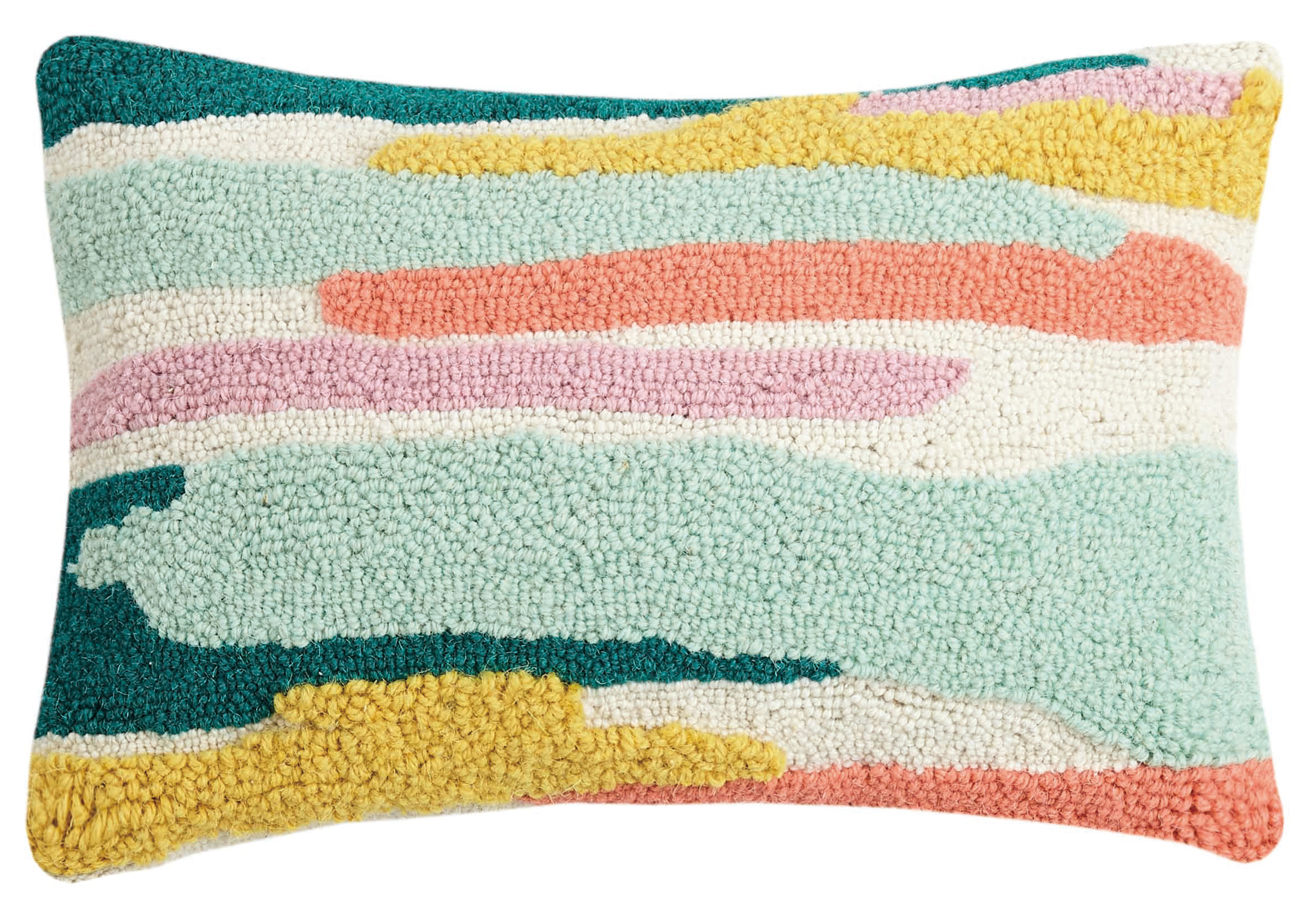 Wrought Studio Arce Abstract Fields Wool Lumbar Pillow Wayfair