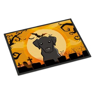 Halloween Labrador Doormat