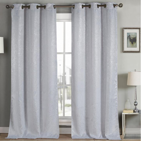 White Sparkle Curtains Wayfair