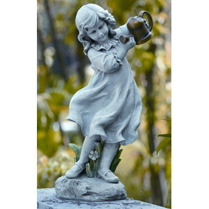 Girl with Watering Can Statue