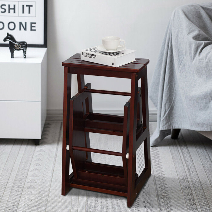 Carlson Folding 3 Step Wood Stool With 200 Lb Load Capacity Carlson Folding 3 Step Wood Stool With 200 Lb Load Capacity