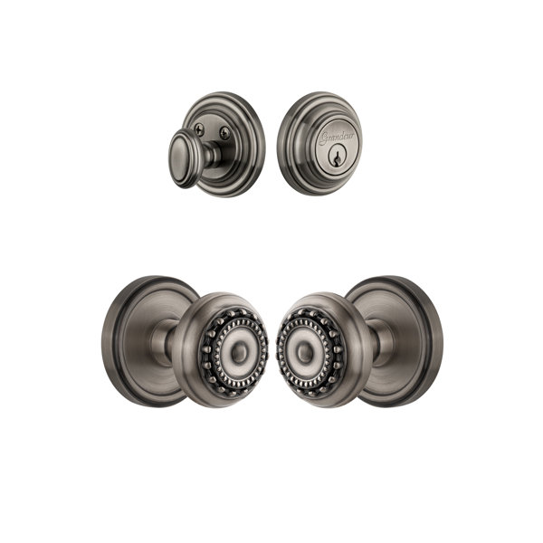 Georgetown Keyed Door Knob by Grandeur