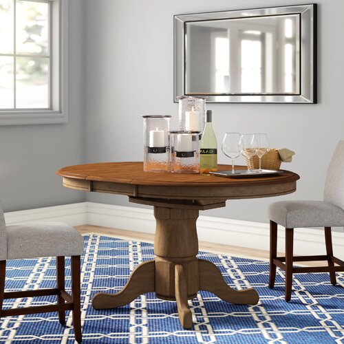 Three Posts Courtdale 5 Piece Solid Wood Extendable Dining Set