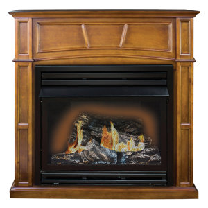 Savannah Full Size Wall Mounted Dual Fuel Fireplace