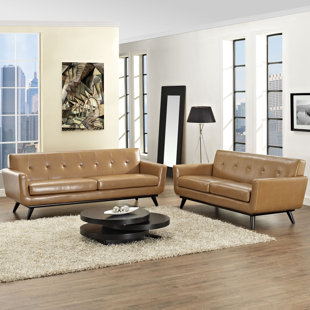 Light Tan Leather Sofa Wayfair Quickview
